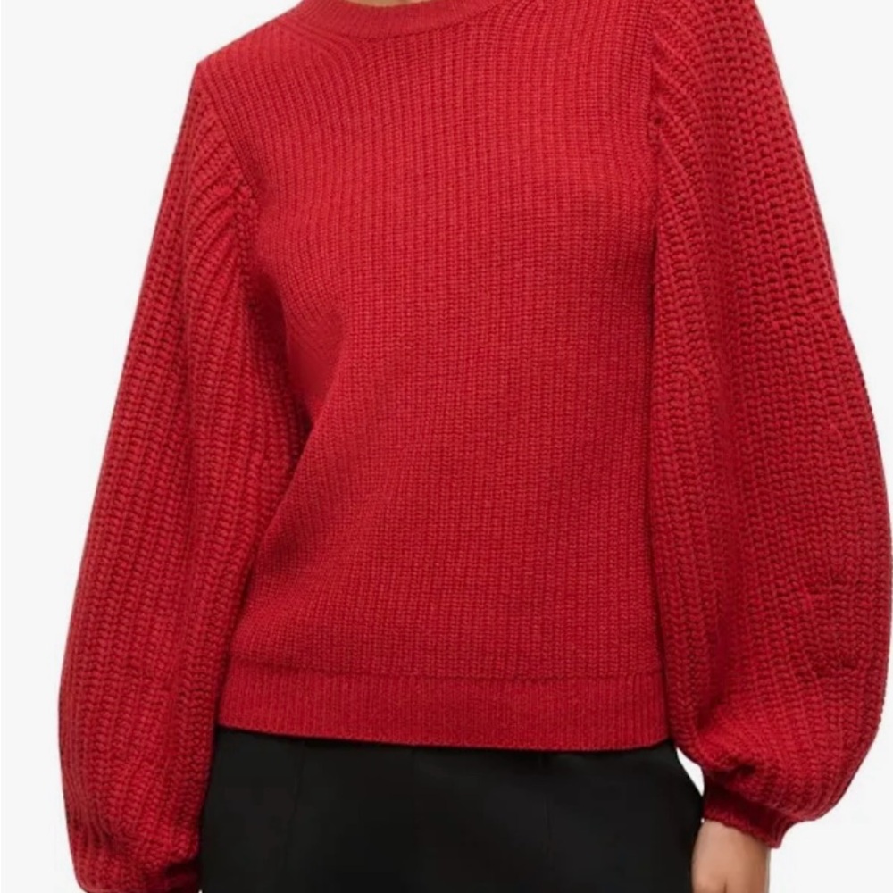 STAUD Red Crewneck Sweater